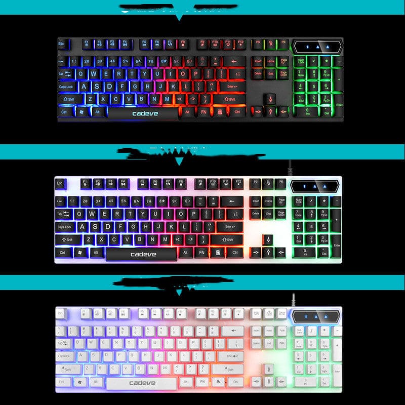 Colorful Backlit USB Wired Gaming Keyboard