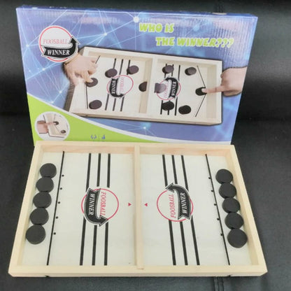 Fast Sling Puck Wooden Board Game