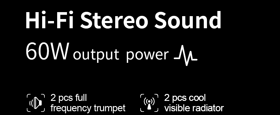 Bluetooth 60W Waterproof Boosted Bass Speaker